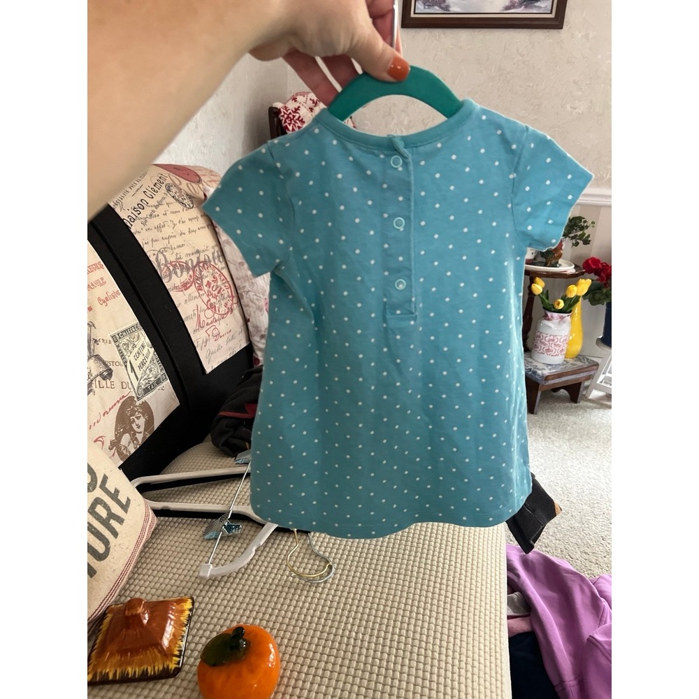 Mini Boden jellyfish appliqué dress girls 6-9 months - Picture 4 of 4